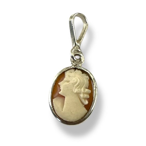 Pendant Mandile 1922 Woman Cammei  in Silver Conchiglia 2MCICM166 - 2MCICM166